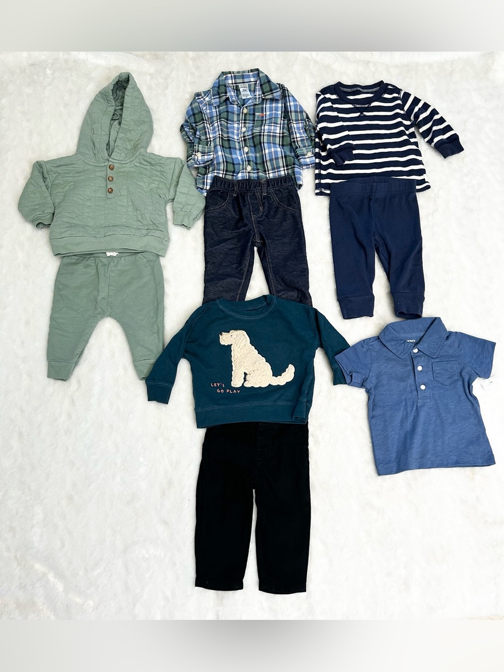 9 PIECE 6 MONTH BABY BOY BUNDLE